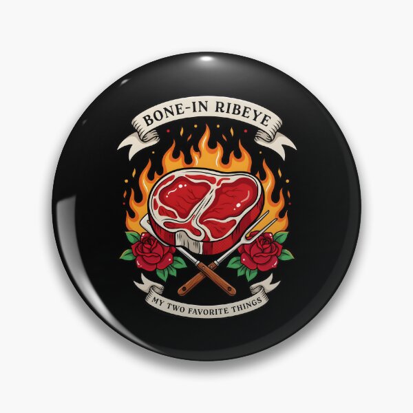 Item preview, Bone in Ribeye My Two Favorite Things Vintage Meat Lovers Grilling designed and sold by Redgiant87x.