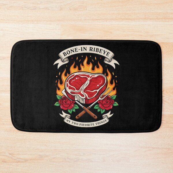 Item preview, Bone in Ribeye My Two Favorite Things Vintage Meat Lovers Grilling designed and sold by Redgiant87x.