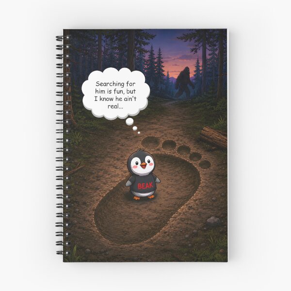 Item preview, Beakfoot – Funny Bigfoot Penguin Design designed and sold by TJQsAnimals.