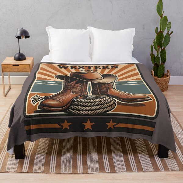 Item preview, Retro Western Cowboy Boots - Western Vibes Sunset designed and sold by NewVibeStudio.