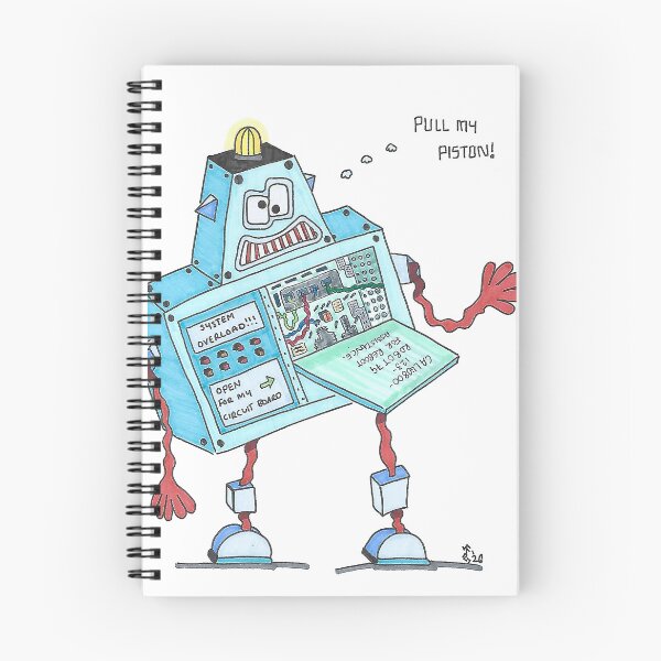 Item preview, Bishop - Pull My Piston - Hand Drawn Faulty Robot designed and sold by AJPrettyObscene.