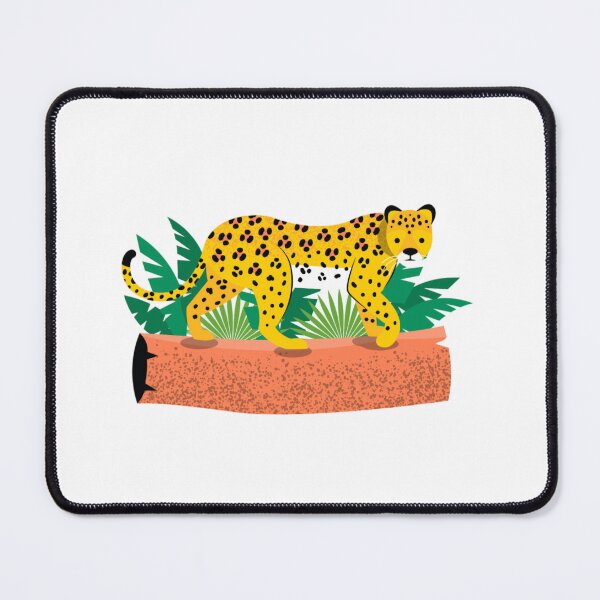 Item preview, Colorful Leopard in the Jungle Illustration designed and sold by DailyDoodlesBySumbul.