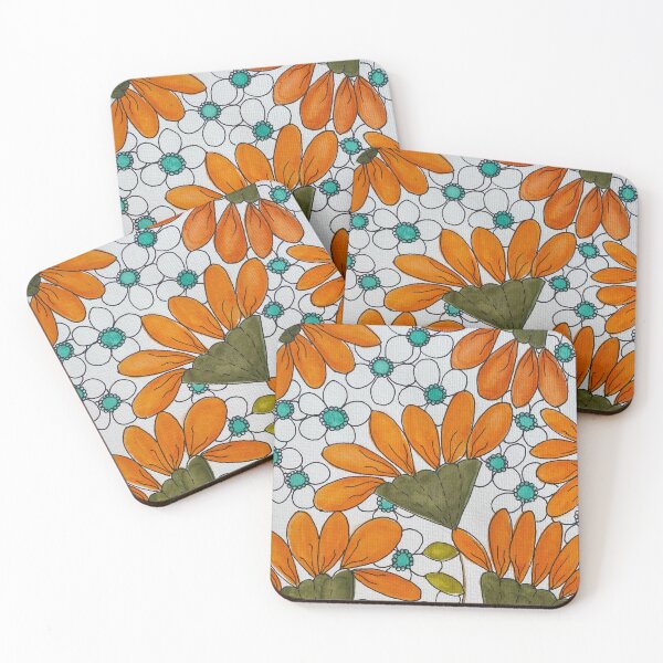 Item preview, Orange floral designed and sold by Drinda375.