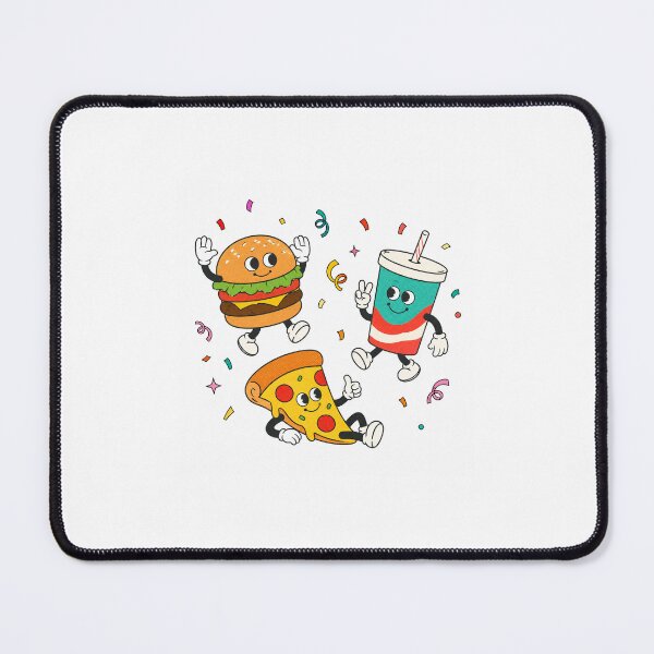 Item preview, Cute Fast Food Party – Kawaii Burger Pizza Soda Cartoon Design designed and sold by Emianartstudio.