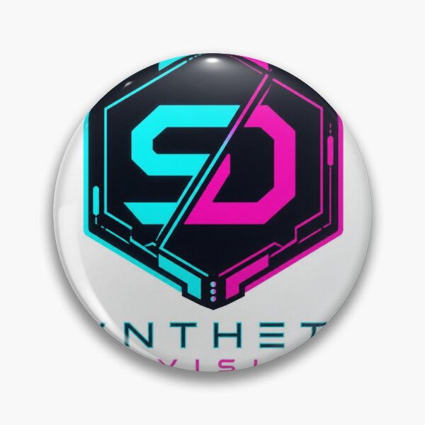 Item preview, Neon Synthetic Division Corporate AI Logo Cyberpunk Sticker designed and sold by NEON SYNTHETIC DIVISION.