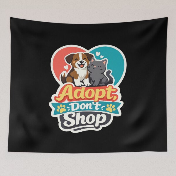 Item preview, Adopt Don't Shop Pet Adoption Sticker  designed and sold by Sketchlegacy.