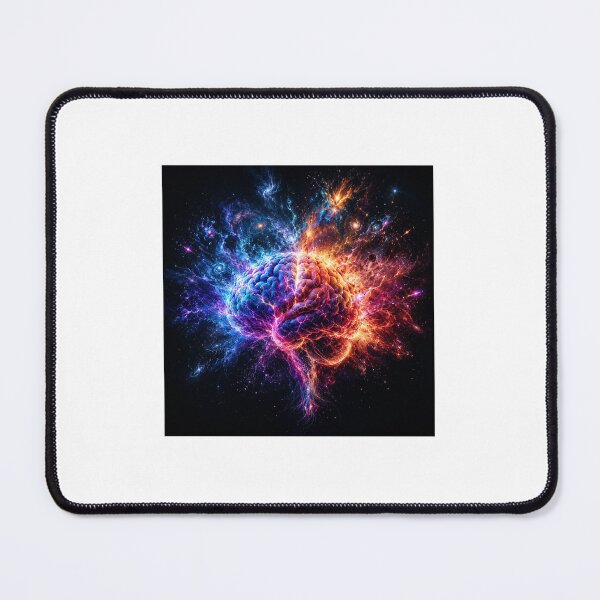 Item preview, Cosmic Brain Explosion Neon Universe Art designed and sold by RawMindCo.