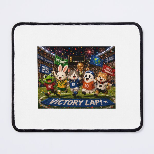 Item preview, Victory Lap – Cute Animal Football Celebration designed and sold by QuirkNest Studio .