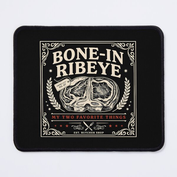Item preview, Bone in Ribeye My Two Favorite Things Grilling Enthusiast Retro designed and sold by Redgiant87x.