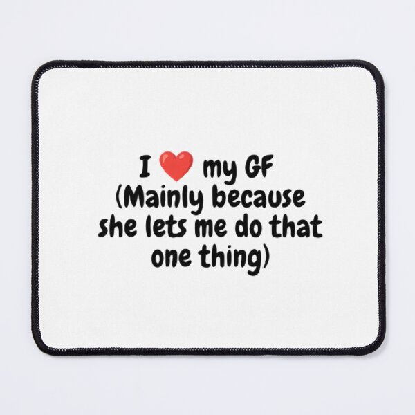 Item preview, I Love My Girlfriend Cute Red Heart – Romantic Relationship Quote Art designed and sold by mentosdesigner.