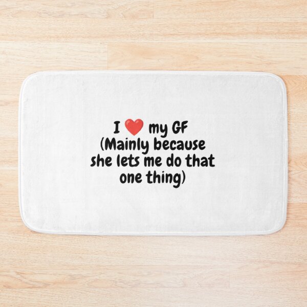 Item preview, I Love My Girlfriend Cute Red Heart – Romantic Relationship Quote Art designed and sold by mentosdesigner.