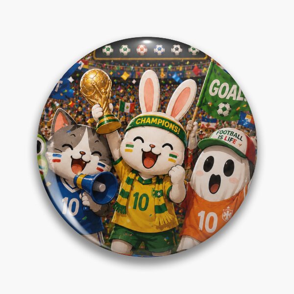 Item preview, Ultimate Soccer Fan Squad – Cute Animal Stadium Party designed and sold by Happy Ghost Studio.