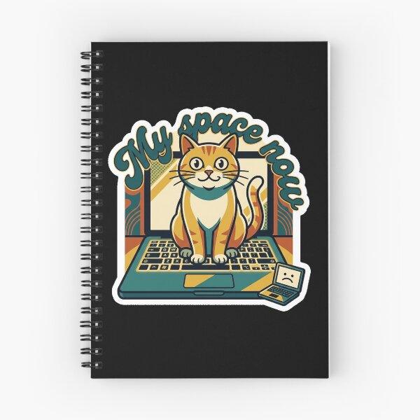 Item preview, My Space Now Funny Cat Laptop Design designed and sold by Cat Meme Fund.