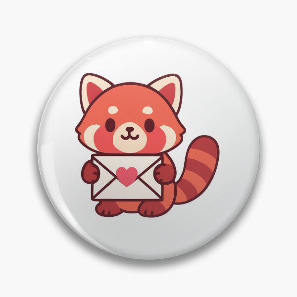 Item preview, Special Delivery Red Panda - Cute Valentine Sticker designed and sold by foryouandyours.