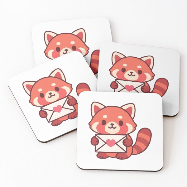 Item preview, Special Delivery Red Panda - Cute Valentine Sticker designed and sold by foryouandyours.