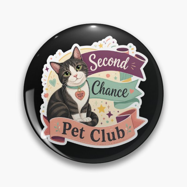 Item preview, Second Chance Pet Club Rescue Cat Sticker  designed and sold by Sketchlegacy.