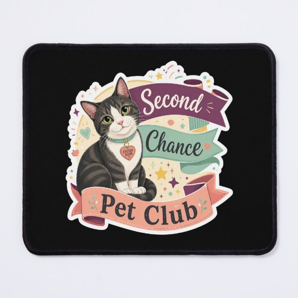 Item preview, Second Chance Pet Club Rescue Cat Sticker  designed and sold by Sketchlegacy.
