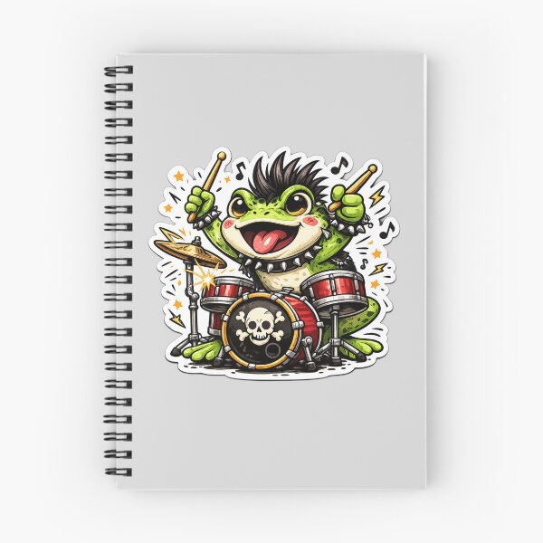 Item preview, Rock Star Frog Drummer designed and sold by Safe Haven Pets.