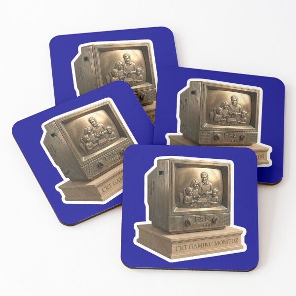 Item preview, CRT Gaming Monitor Gold Bronze designed and sold by FASAventuras.