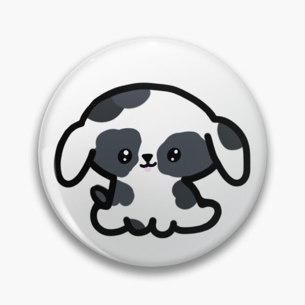 Item preview, Cute Spotted White and Black Chibi Puppy designed and sold by AestheteArchive.