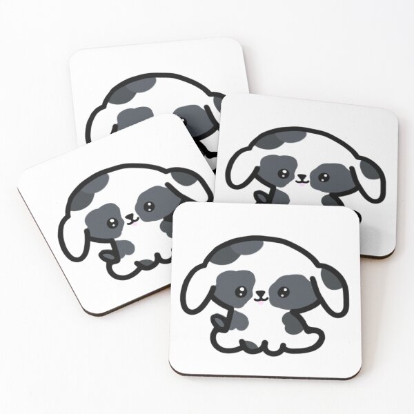 Item preview, Cute Spotted White and Black Chibi Puppy designed and sold by AestheteArchive.