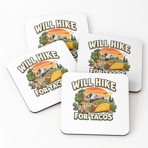 Artikelvorschau, Will Hike For Tacos Female Hikers entworfen und verkauft von DPBTees70.