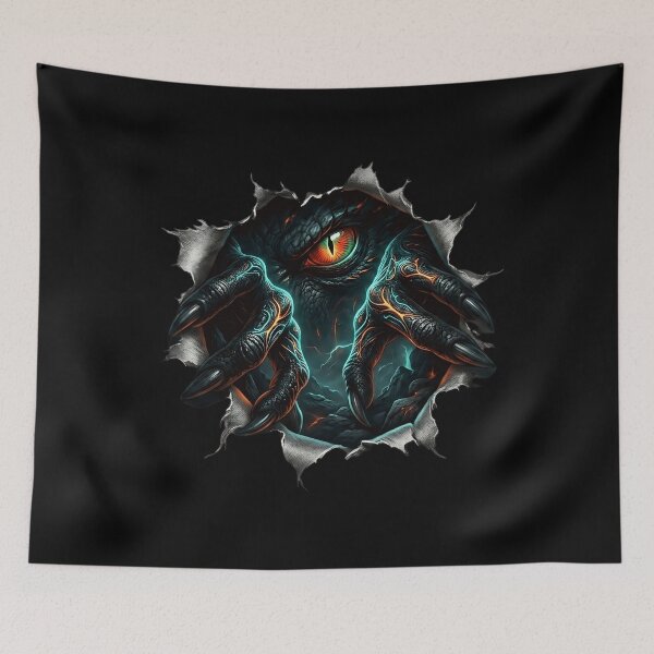 Item preview, 3D Ripped Shirt Monster Claw Glowing Dragon Eye Graphic designed and sold by Painter1Joyx.