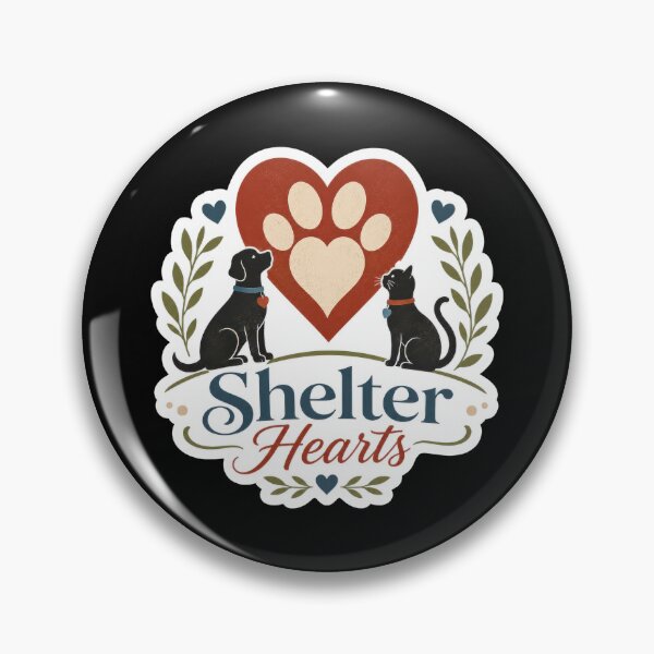 Item preview, Shelter Hearts Animal Rescue Sticker designed and sold by Sketchlegacy.