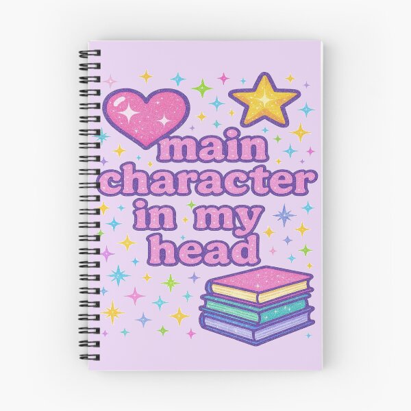 Item preview, Main Character In My Head Y2K Book Lover Design designed and sold by BookedAndDesign.