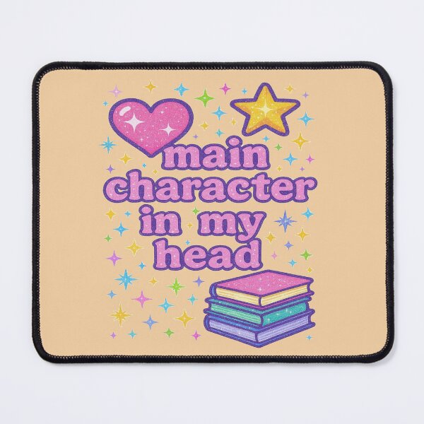 Item preview, Main Character In My Head Y2K Book Lover Design designed and sold by BookedAndDesign.