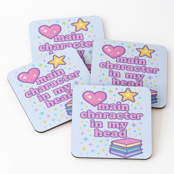 Item preview, Main Character In My Head Y2K Book Lover Design designed and sold by BookedAndDesign.