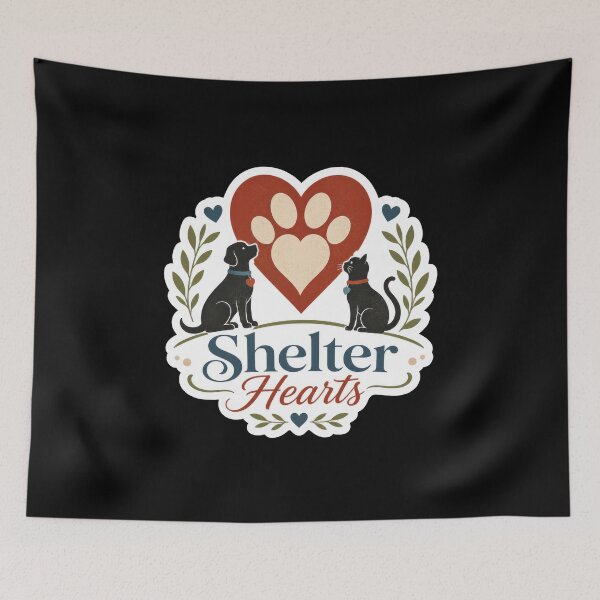 Item preview, Shelter Hearts Animal Rescue Sticker  designed and sold by Sketchlegacy.