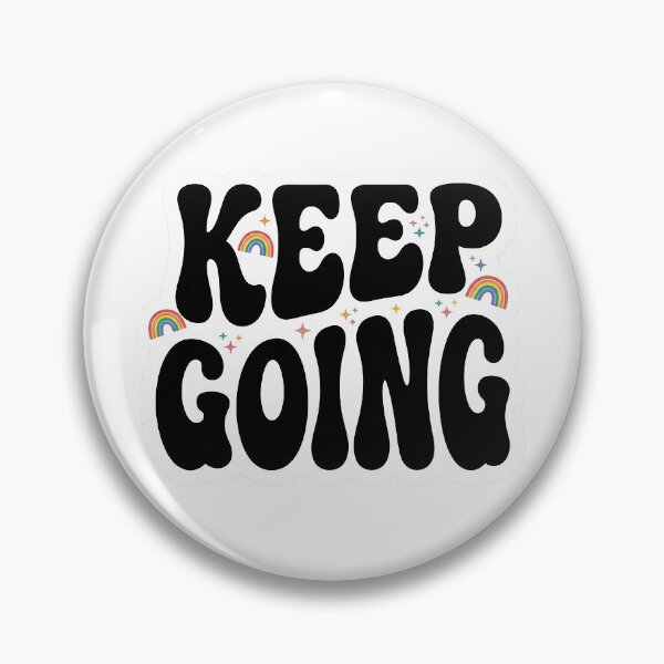 Item preview, Keep Going Retro Sticker designed and sold by PetArtt.