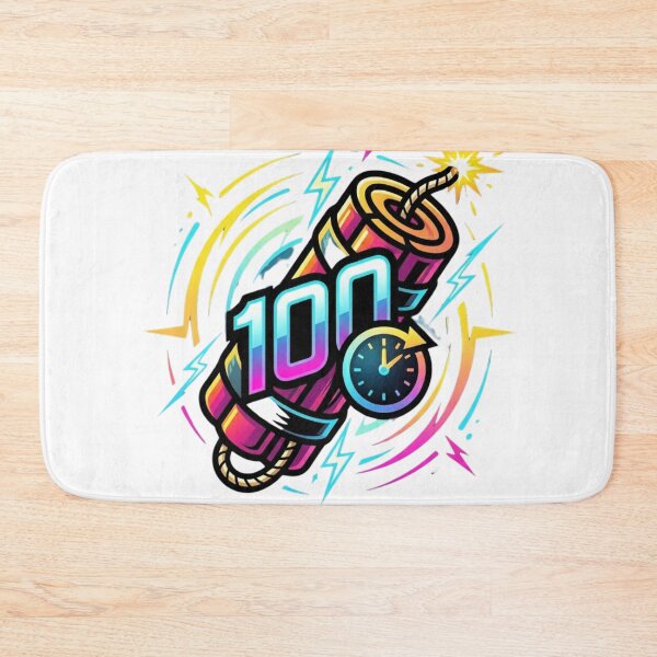 Item preview, Dynamic 100 Birthday Celebration - Electric Neon Dynamite designed and sold by CrownINDesign.