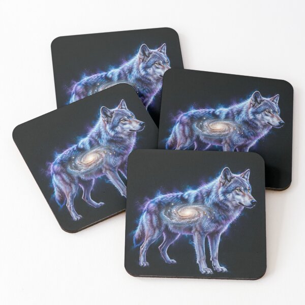 Item preview, Galaxy Wolf Cosmic Dark Art designed and sold by RawMindCo.