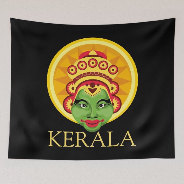 Item preview, Kerala City Vibes | God’s Own Country Travel Aesthetic | Vintage India Souvenir |kathakali ver 2 designed and sold by mndesignworx.