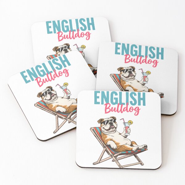 Item preview, English Bulldog Beach Vacation Vintage Summer designed and sold by HaydenMillepied.