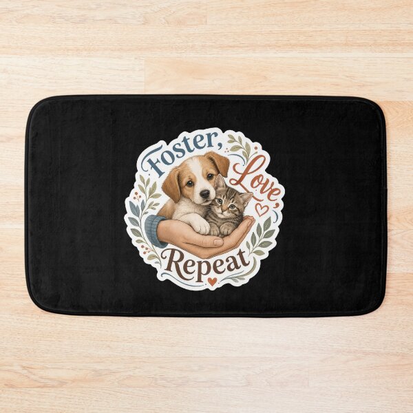 Item preview, Foster Love Repeat Animal Rescue Sticker  designed and sold by Sketchlegacy.
