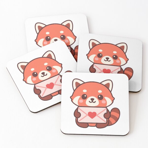 Item preview, Special Delivery Red Panda - Cute Valentine Sticker designed and sold by foryouandyours.