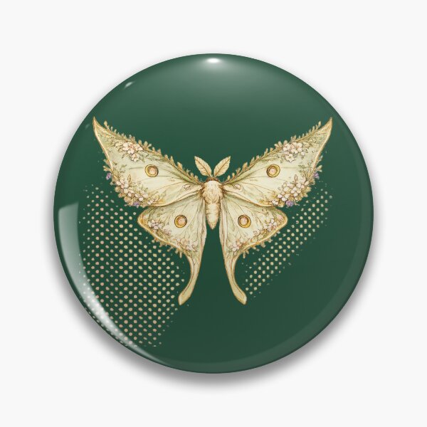 Item preview, Floral Luna Moth Dark Academia Botanical designed and sold by MagicMakerPh⭐⭐⭐⭐⭐.