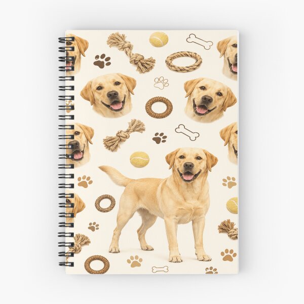 Item preview, Yellow Labrador Retriever Tossed Pet Pattern designed and sold by POD DYNASTY | Original Print On Demand T-Shirt Graphics.