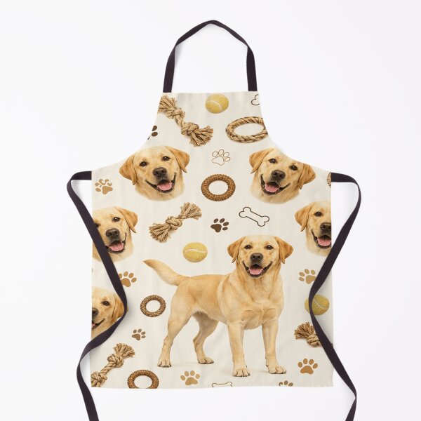 Item preview, Yellow Labrador Retriever Tossed Pet Pattern designed and sold by POD DYNASTY | Original Print On Demand T-Shirt Graphics.