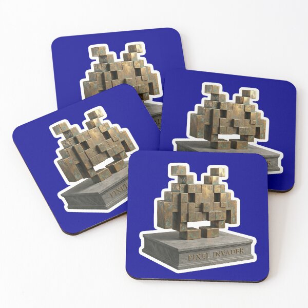 Item preview, Pixel Invader Gold Bronze designed and sold by FASAventuras.