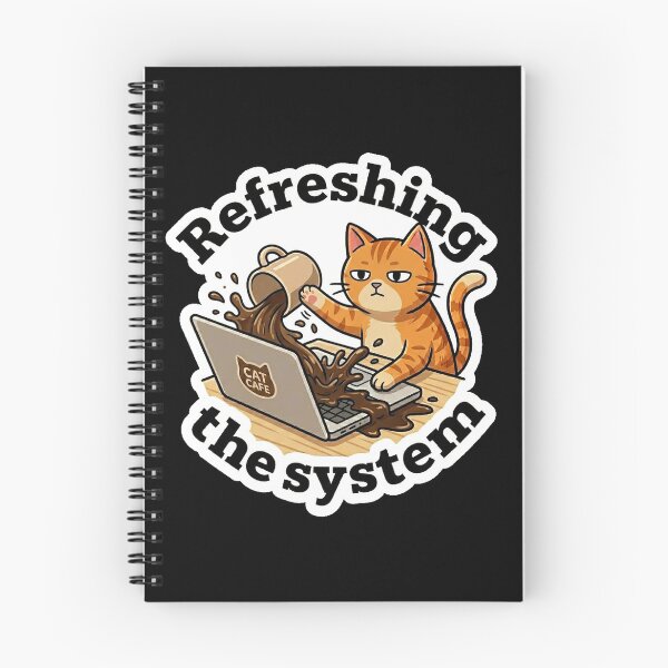 Item preview, Refreshing The System Funny Cat Coffee Design designed and sold by Cat Meme Fund.