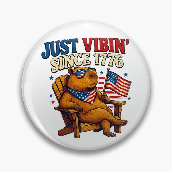 Item preview, Cute Patriotic Capybara designed and sold by EfiKrios.