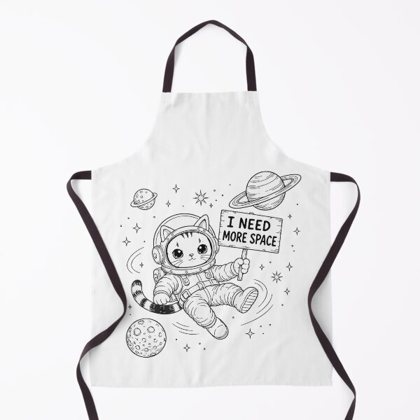 Item preview, I Need More Space Funny Cat Astronaut designed and sold by HandicraftArt.
