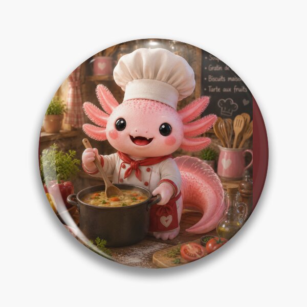 Item preview, Axolotl Chef 3D Prepares a Soup designed and sold by Axokris.