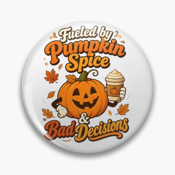 Item preview, Fueled by Pumpkin Spice & Bad Decisions – Funny Halloween Coffee Lover T-Shirt Design designed and sold by ColorClouds.