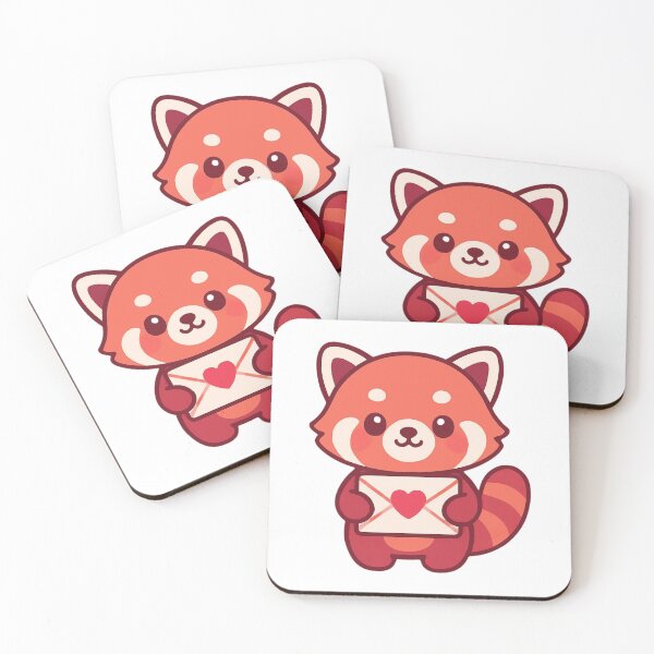 Item preview, Special Delivery Red Panda - Cute Valentine Sticker designed and sold by foryouandyours.