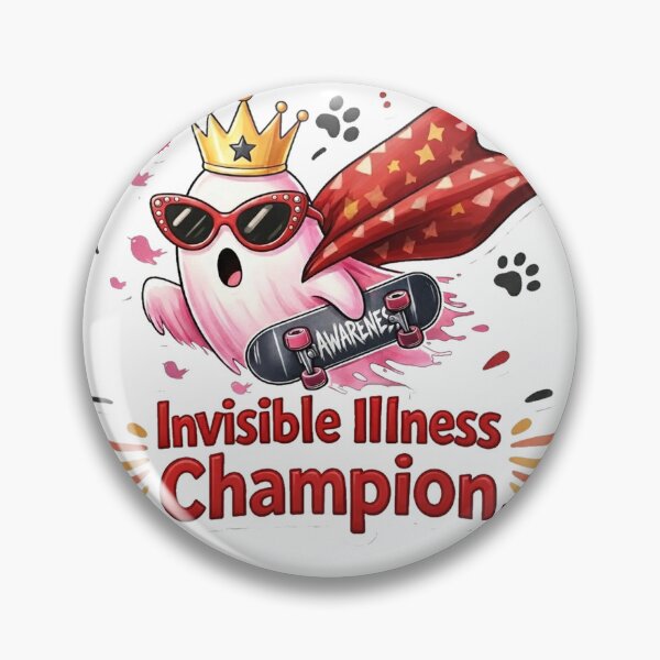Item preview, Invisible Illness Champion Awareness Cute Ghost designed and sold by HaydenMillepied.